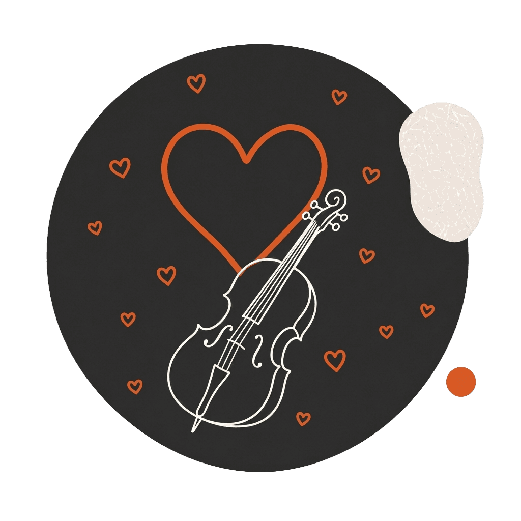 Hand-drawn music icon